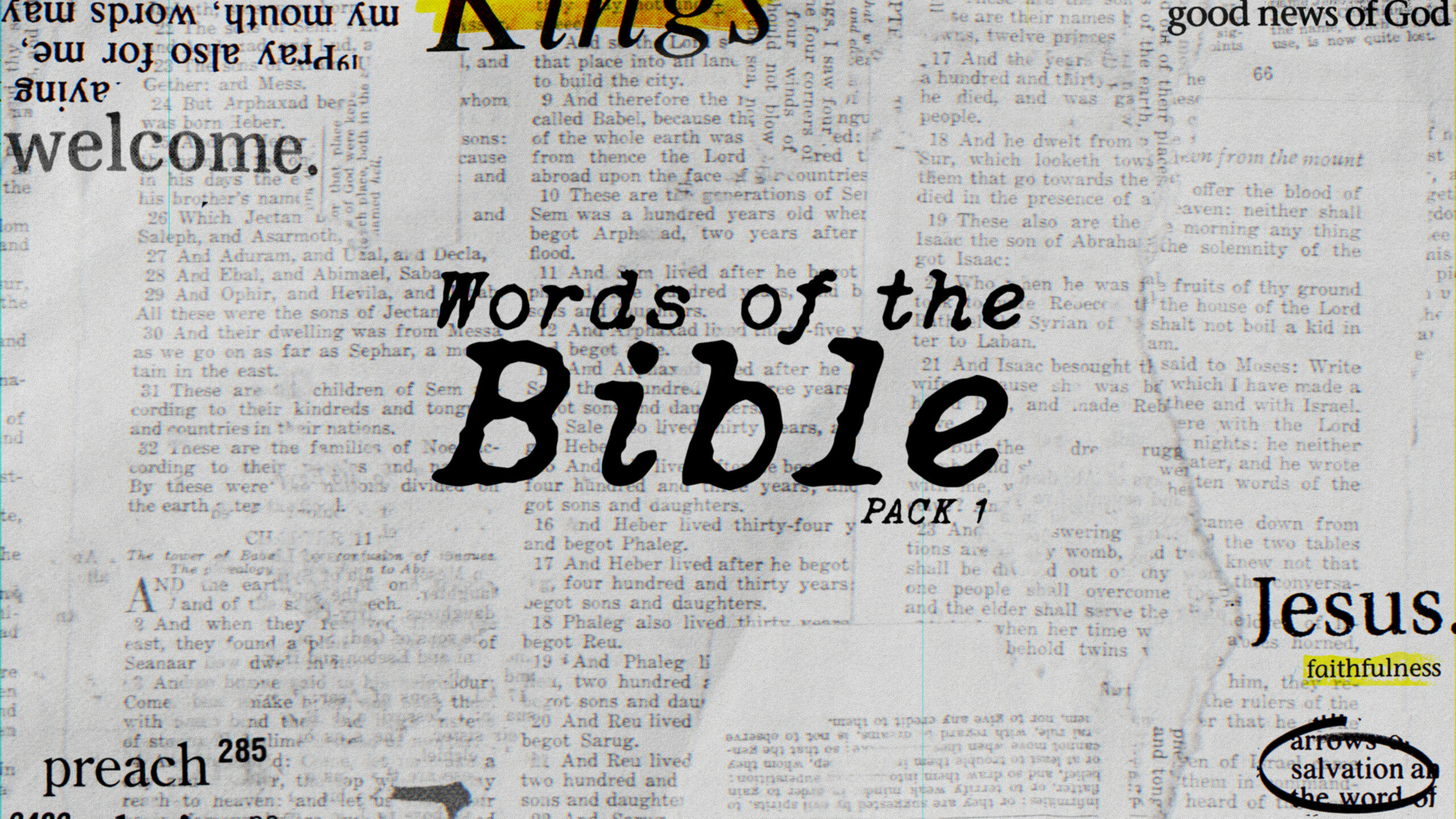 Scripture Word Only Words of the Bible