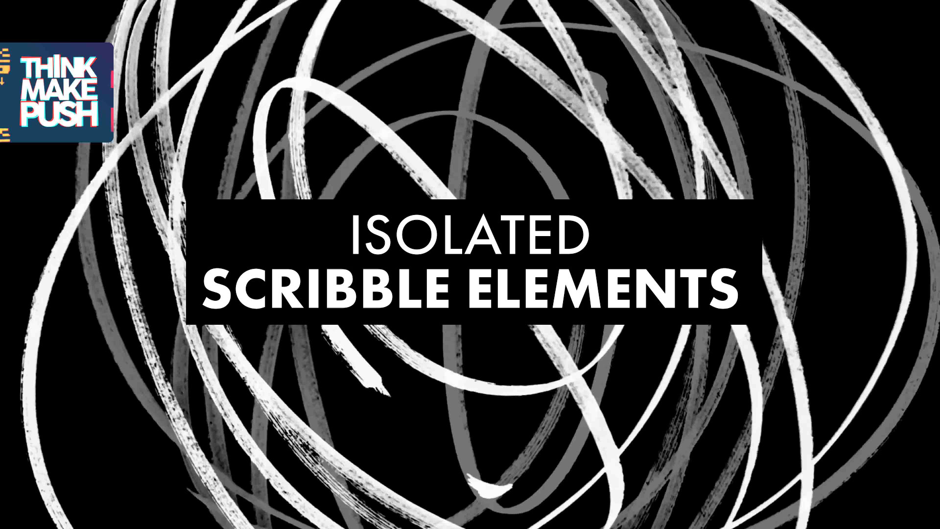 Isolated Scribble Elements | Stock Footage Collection